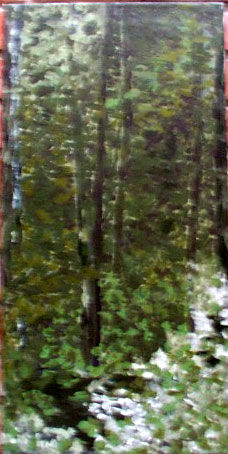 Peinture intitulée "Verde humedo" par Marta Rincon, Œuvre d'art originale