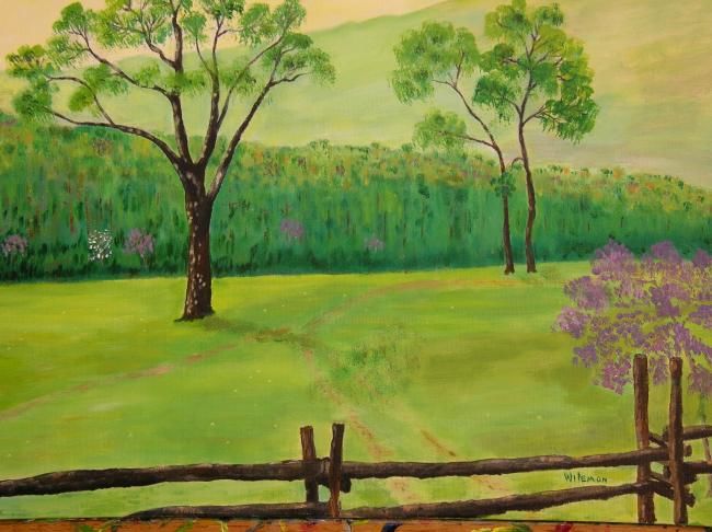 Painting titled "cades cove 1" by Howard Wilemon, Original Artwork