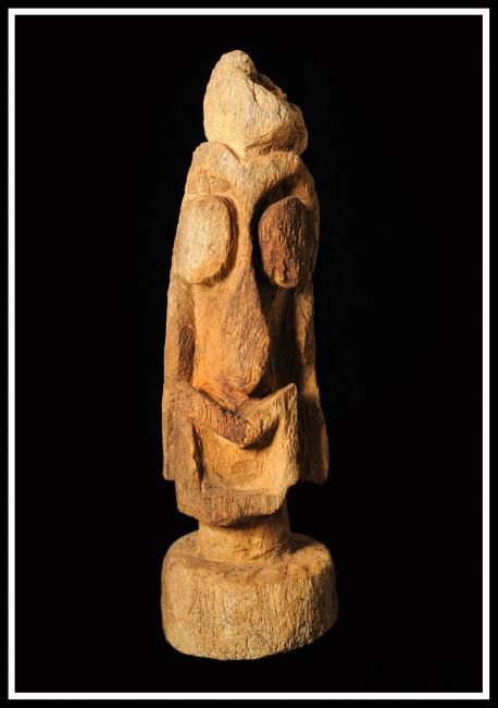 Sculpture titled "Tisam" by Alex Boucaud, Original Artwork, Wood