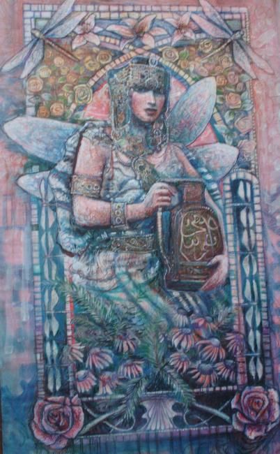 Painting titled "zaineb" by Mustapha Boucenna, Original Artwork, Other