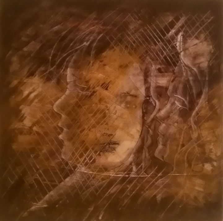 Peinture intitulée "portrait-400001.jpg" par Said Bounaga, Œuvre d'art originale,