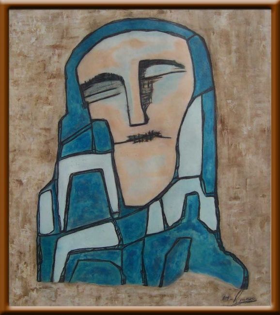 Painting titled "le sort du journali…" by Fatma Mounira Bouras, Original Artwork