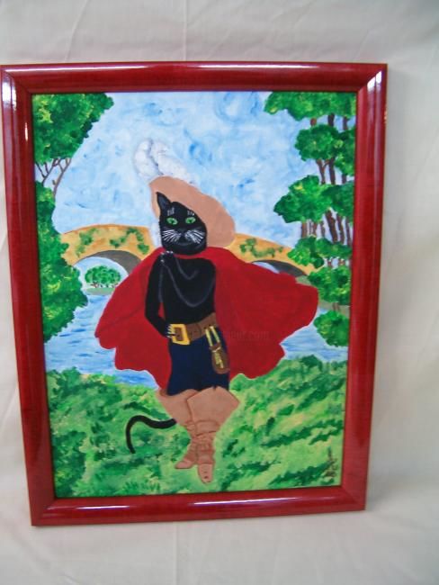 Le Chat Botte Peinture Par Ejuzubo Artmajeur