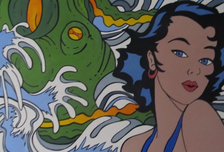 Painting titled "wendy" by Bob Oxley Bob Oxley, Original Art, Oil