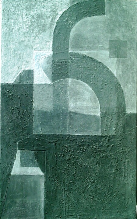 Malerei mit dem Titel "composicion" von Boyan Penchev, Original-Kunstwerk, Öl