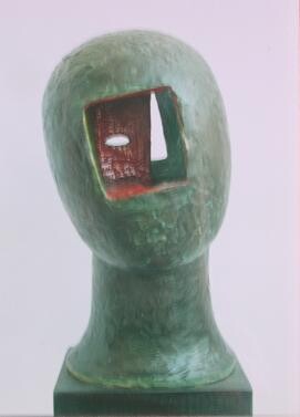 Skulptur mit dem Titel "retrato" von Boyan Penchev, Original-Kunstwerk, Keramik