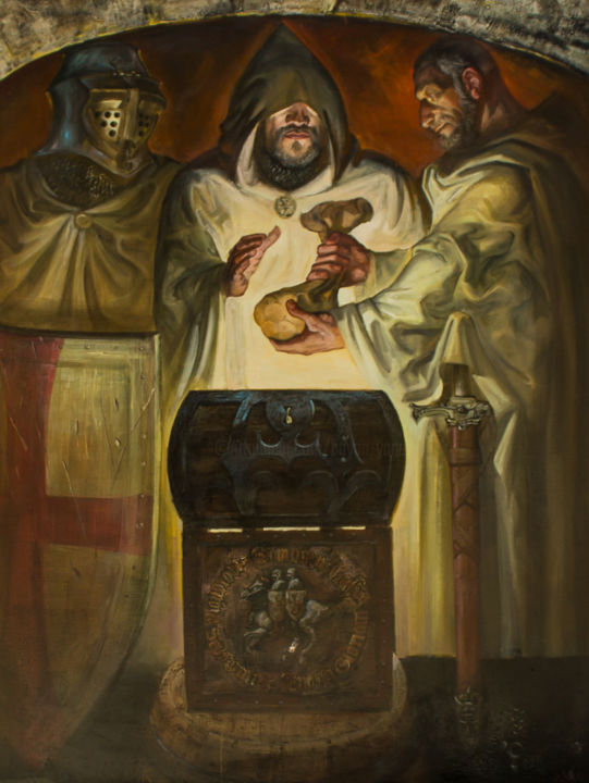 Pittura intitolato "Sacrament" da Boyan Yanev, Opera d'arte originale, Olio