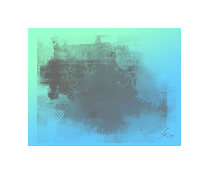 Arts numériques intitulée "fond-marin.jpg" par Goboye, Œuvre d'art originale, Peinture numérique