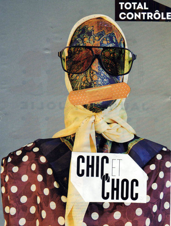 Collages titled "Chic et Choc" by Boyfred, Original Artwork, Collages