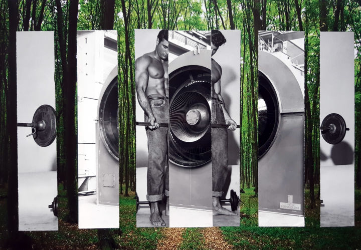 Collages intitulée "sans titre 7" par Boyfred, Œuvre d'art originale, Collages