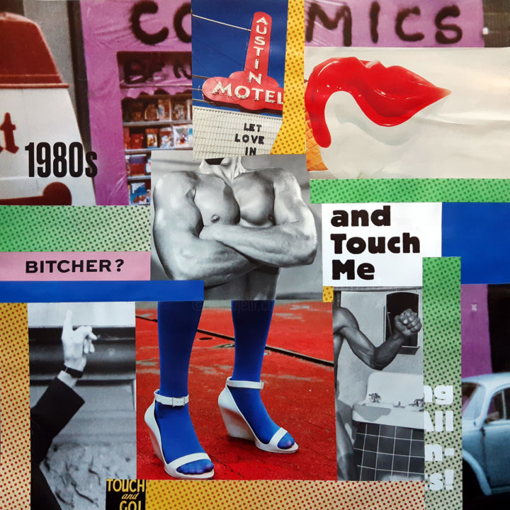 Collages intitolato "Electric Youth 1988" da Boyfred, Opera d'arte originale, Collages