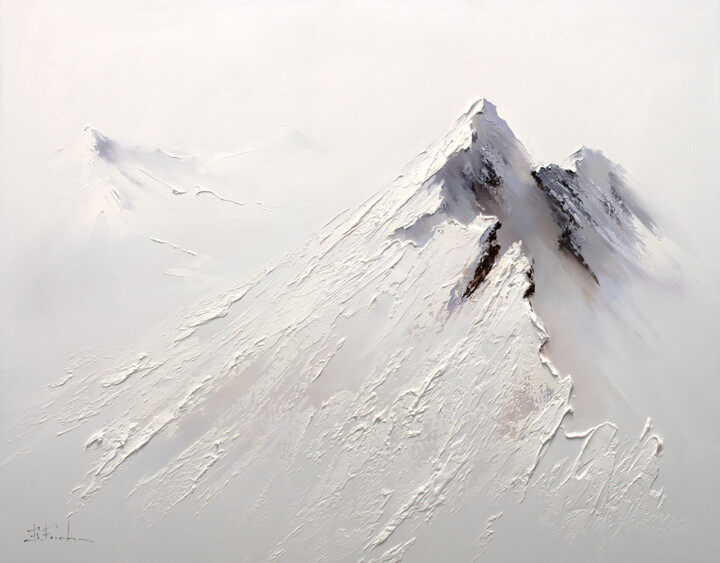 "Mountain Majesty" başlıklı Tablo Bozhena Fuchs tarafından, Orijinal sanat, Petrol