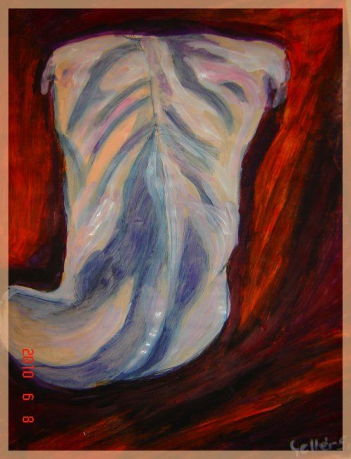 Painting titled "The man" by Bözsike, Original Artwork, Oil