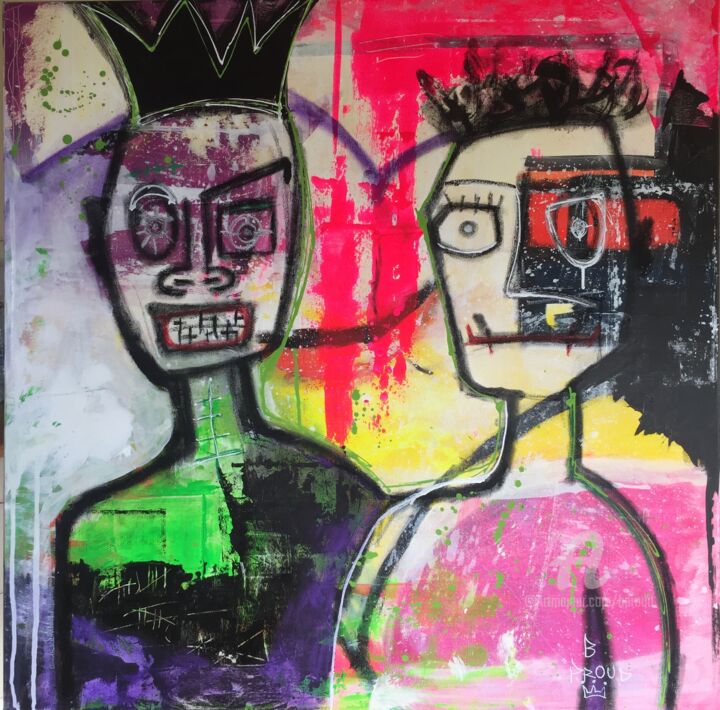 Peinture intitulée "Trahison" par Candice Boulanger (B Proud), Œuvre d'art originale, Acrylique