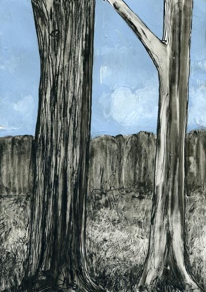 "D39-série des arbres" başlıklı Resim Richard Brachais tarafından, Orijinal sanat, Diğer