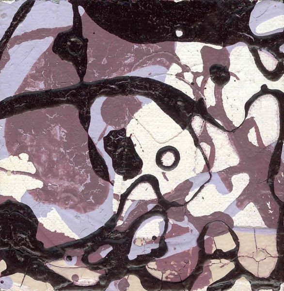 Pittura intitolato "424-P abstraction c…" da Richard Brachais, Opera d'arte originale, Olio