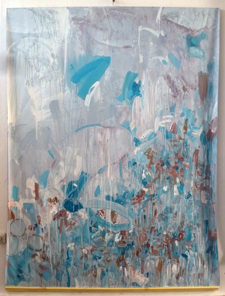 Painting titled "734-PA-abstraction-…" by Richard Brachais, Original Artwork, Oil