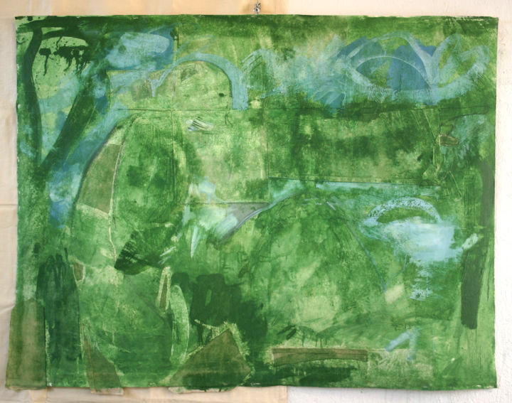 Painting titled "764-pi-abstrac-figu…" by Richard Brachais, Original Artwork