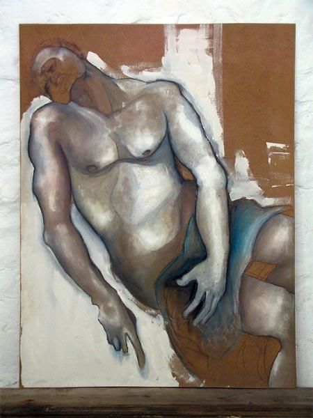 Painting titled "Adam" by Richard Brachais, Original Artwork, Oil