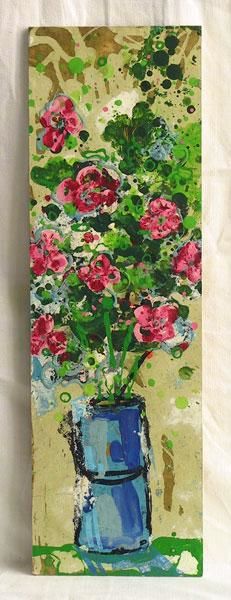 Pintura intitulada "Bouquet de couleurs" por Richard Brachais, Obras de arte originais, Óleo