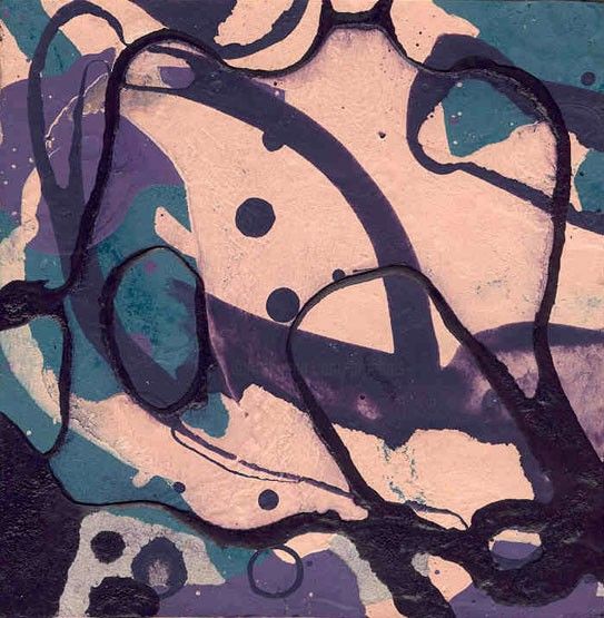 Peinture intitulée "abstraction couleur…" par Richard Brachais, Œuvre d'art originale, Huile
