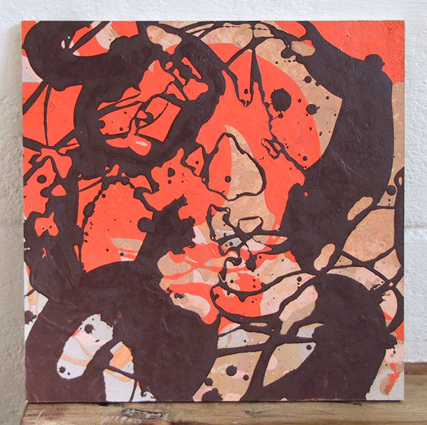 Schilderij getiteld "abstraction couleur…" door Richard Brachais, Origineel Kunstwerk, Olie