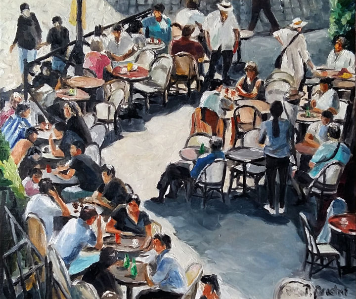Peinture intitulée "C'était avant..." par Pascal Brachet, Œuvre d'art originale, Huile