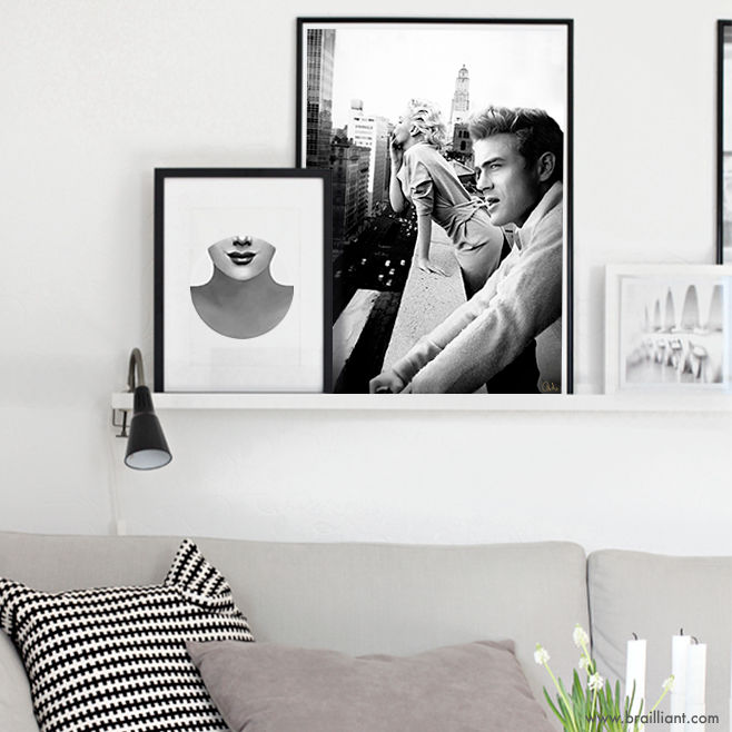 Photography titled "James Dean and Mari…" by Brailliant, Original Artwork, Other