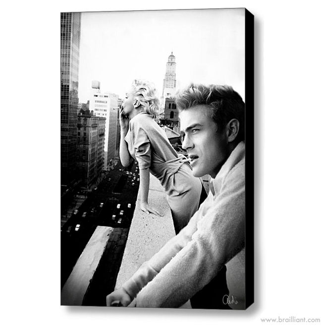 Photography titled "James Dean and Mari…" by Brailliant, Original Artwork, Other