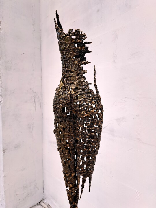 Escultura titulada "Woman mosaic 2023 D…" por Brano Brody, Obra de arte original, Metales