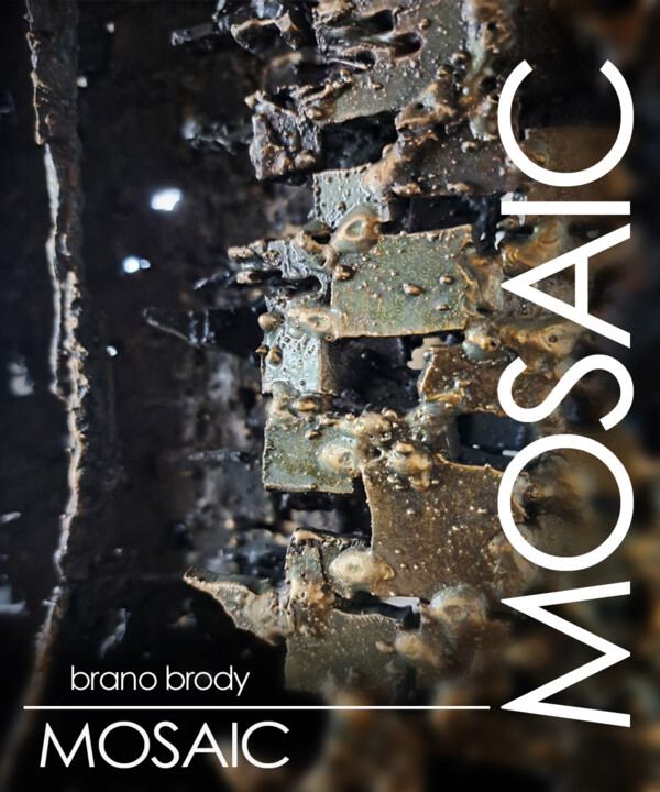 Скульптура под названием "brano brody  MOSAIC" - Brano Brody, Подлинное произведение искусства, Металлы