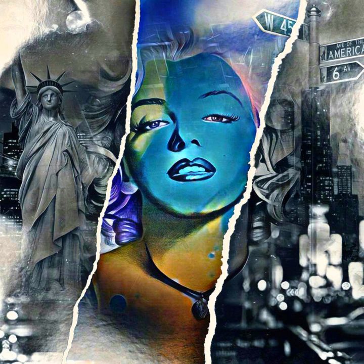 "Marilyn Monroe 7 -…" başlıklı Dijital Sanat Beate Braß tarafından, Orijinal sanat, Dijital Resim