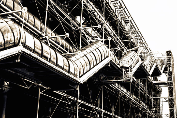 Photographie intitulée "Centre Pompidou III" par Jgc Braticius, Œuvre d'art originale, Photographie numérique