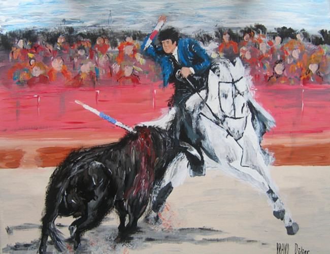Painting titled "" EL PICADOR "" by Didier Bravo, Original Artwork