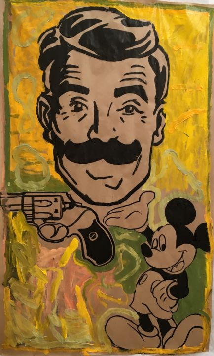 Malerei mit dem Titel "mister-m.jpg" von Braz Original, Original-Kunstwerk, Acryl