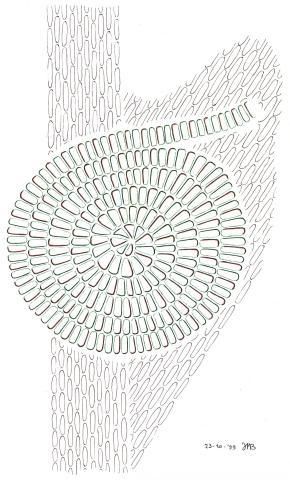 Desenho intitulada "991023" por Marcel Brekelmans, Obras de arte originais