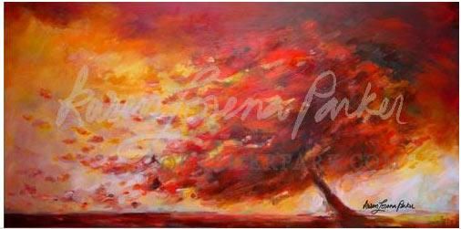 Painting titled "Autumn Storm | Kare…" by Bremerpark, Original Artwork