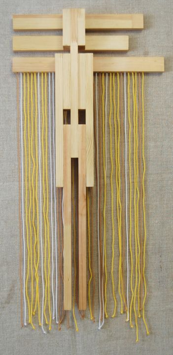 Sculpture titled "Солнечный дождь" by Alexander Breskin, Original Art, Wood