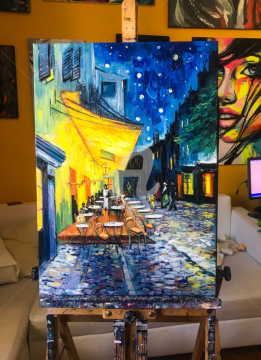 Copy Of Van Gogh S Terrace Of A Cafe At Night Malerei Von Lana