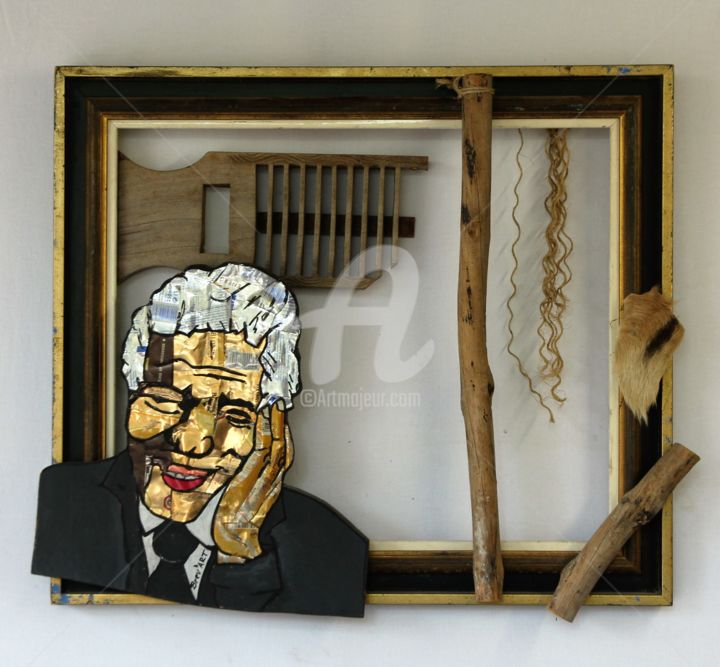 Sculpture titled "Madiba" by Brev'Art, Original Artwork