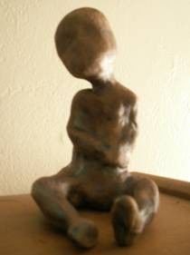 Sculpture titled "Silent" by Brey, Original Art, Ceramics