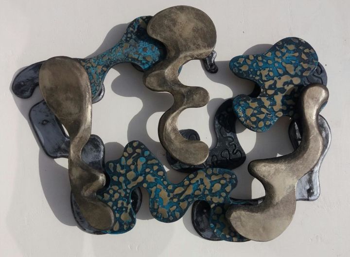 Sculpture titled "Relief No1" by Brian Lockett, Original Art, Resin