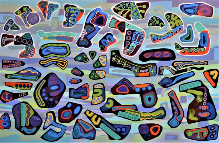 Pintura titulada "recuperation" por Brian Lockett, Obra de arte original, Acrílico