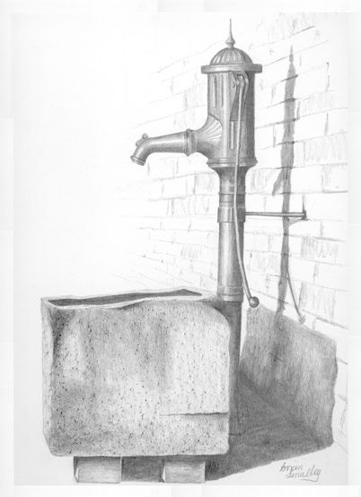 Pittura intitolato "The Old Pump, Great…" da Brian Smalley, Opera d'arte originale