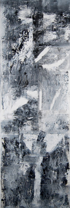 Peinture intitulée "Cassure 4, Techniqu…" par Briga, Œuvre d'art originale, Acrylique