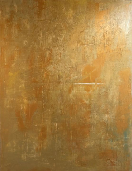 Painting titled "Gold 5" by Briga, Original Artwork, Acrylic
