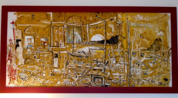 Peinture intitulée "The Birth of King A…" par Stéphane Fall (SF), Œuvre d'art originale, Acrylique