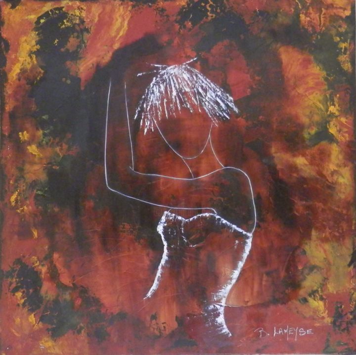 Painting titled "Pétra" by Brigitte Lameyse, Original Artwork