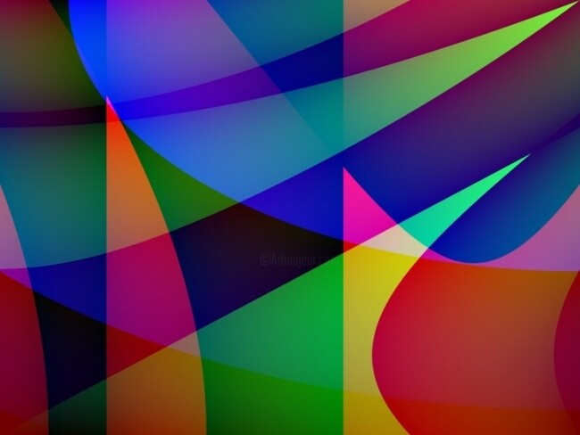 Digitale Kunst getiteld "farbenvielfalt" door Brigitta Krause, Origineel Kunstwerk