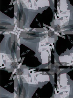 Digitale Kunst mit dem Titel "opti+pessi 1aa-99 bk" von Brigitta Krause, Original-Kunstwerk
